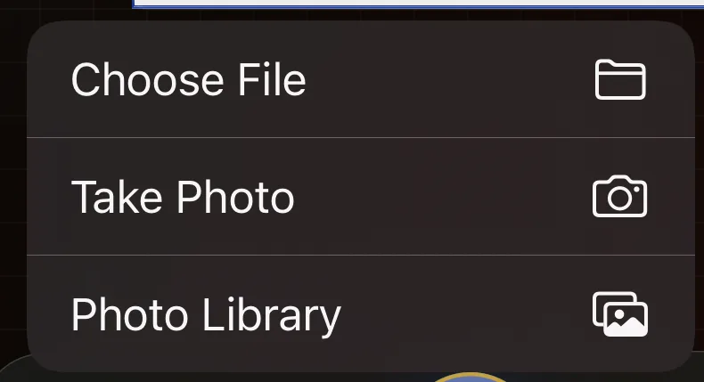 Krevez on iPhone — Put a photo on your slide