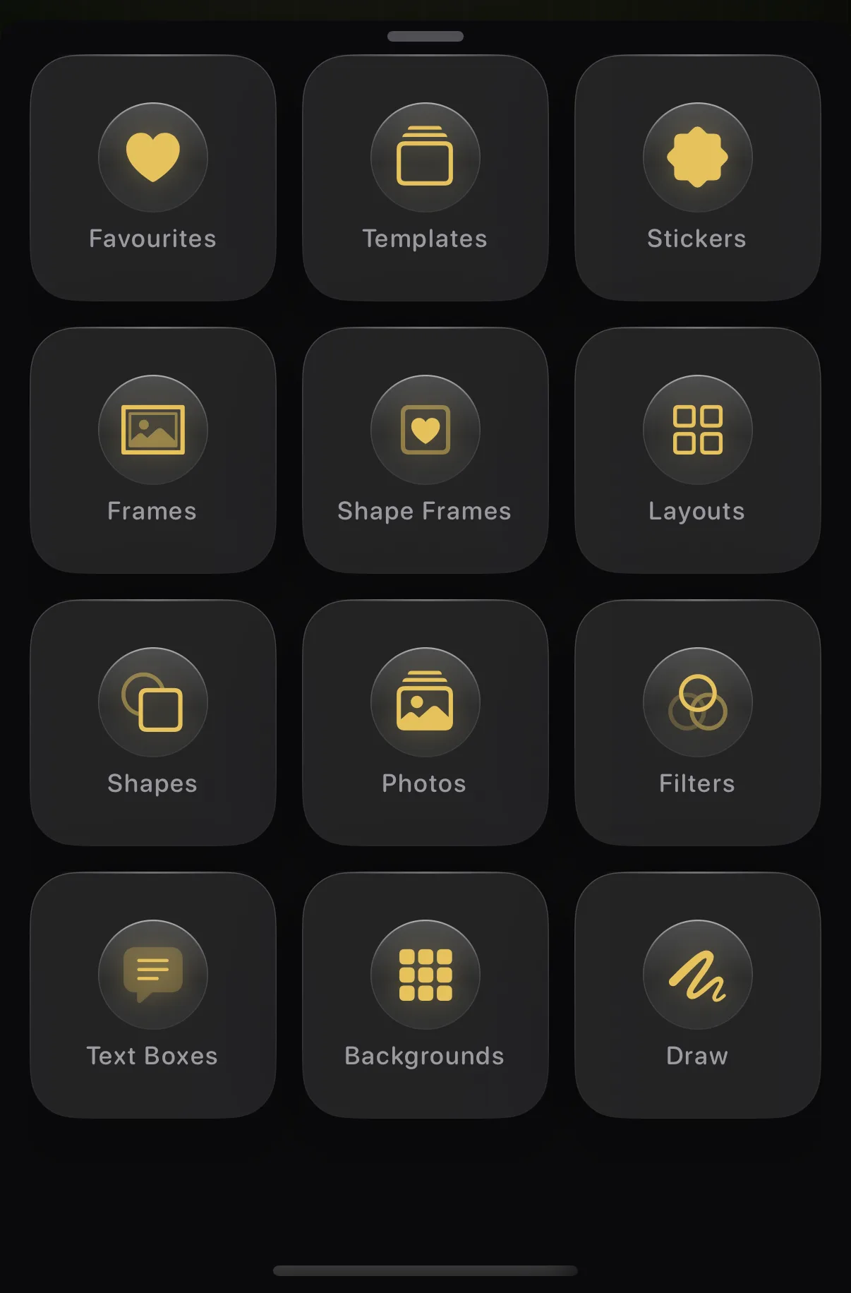 Krevez on iPhone — The Add panel