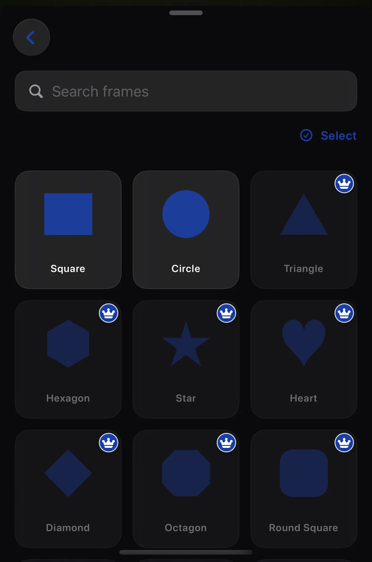 Krevez on iPhone — Photo frames