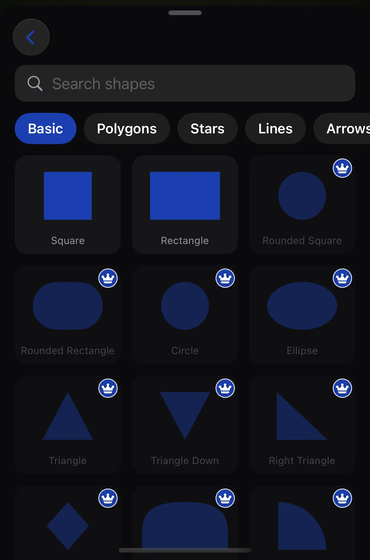 Krevez on iPhone — Shapes