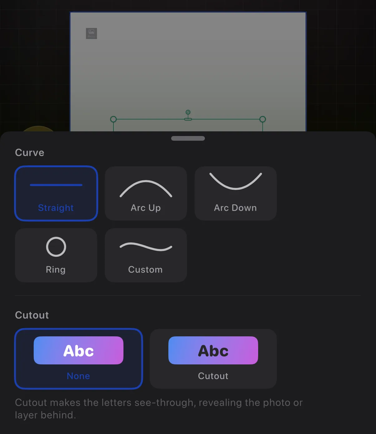 Krevez on Mac — Bend text, or make it see-through