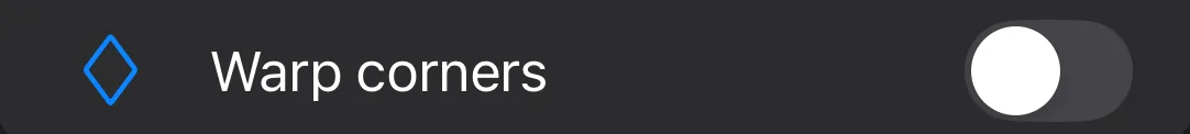 Krevez on iPhone — Warp a text box's corners