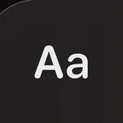 Font button in Krevez on iPhone