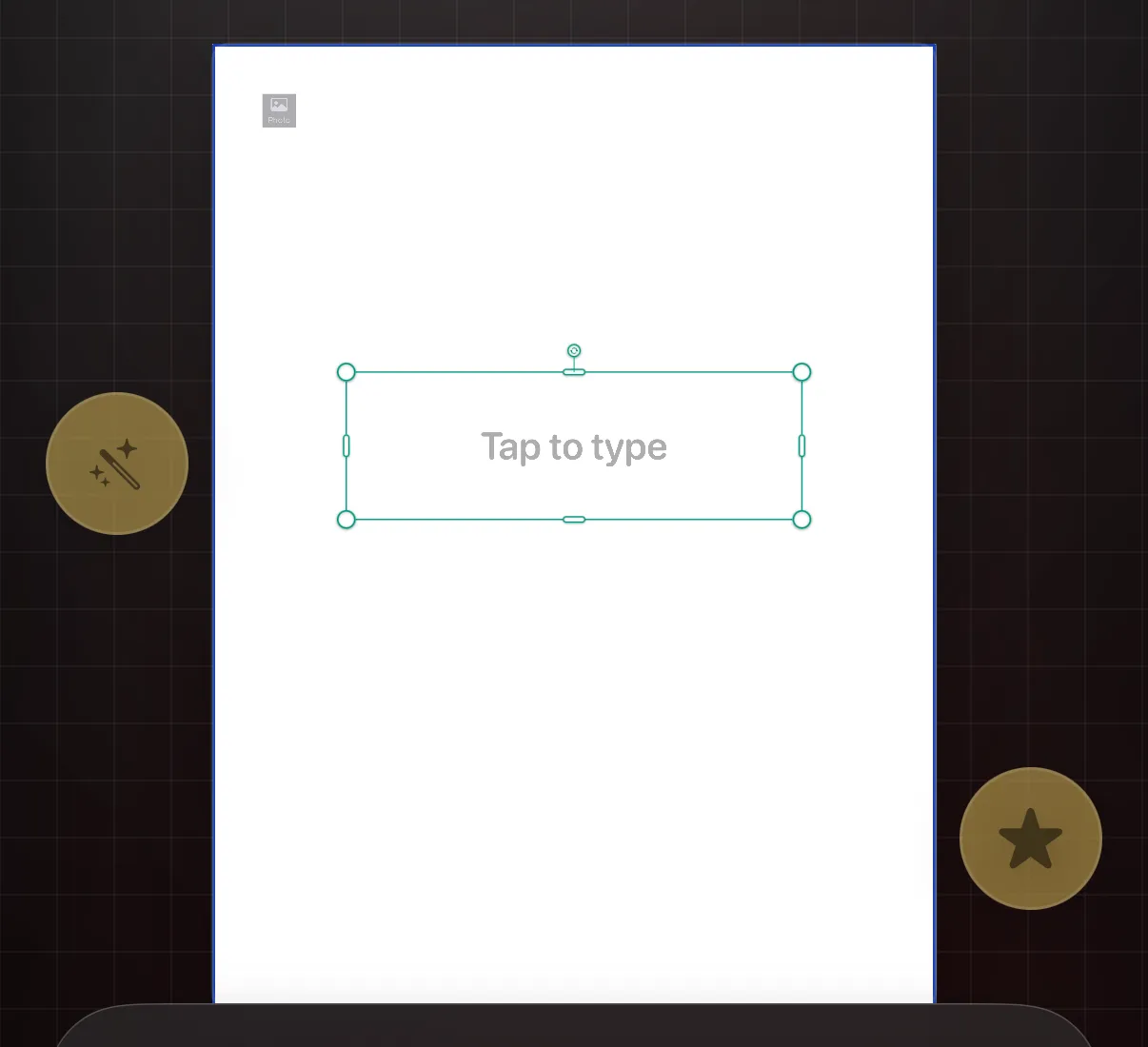 Krevez on iPhone — Select, move, resize, rotate